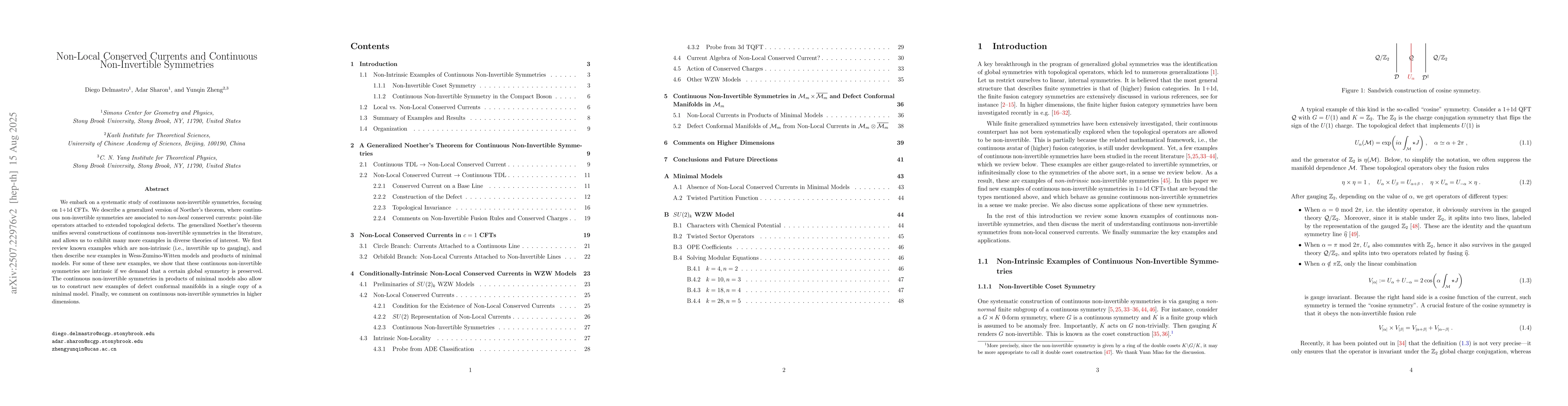 Thumbnail for Non-Local Conserved Currents and Continuous Non-Invertible Symmetries