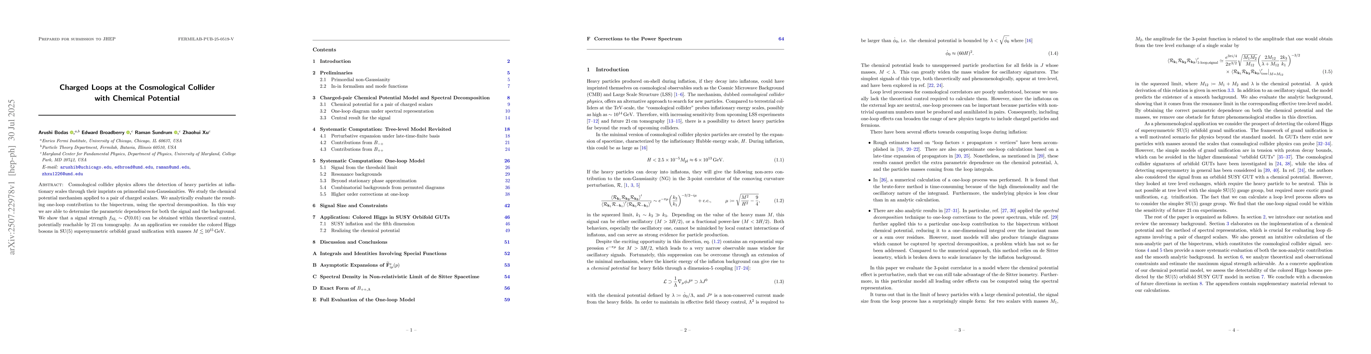 Thumbnail for Charged Loops at the Cosmological Collider with Chemical Potential