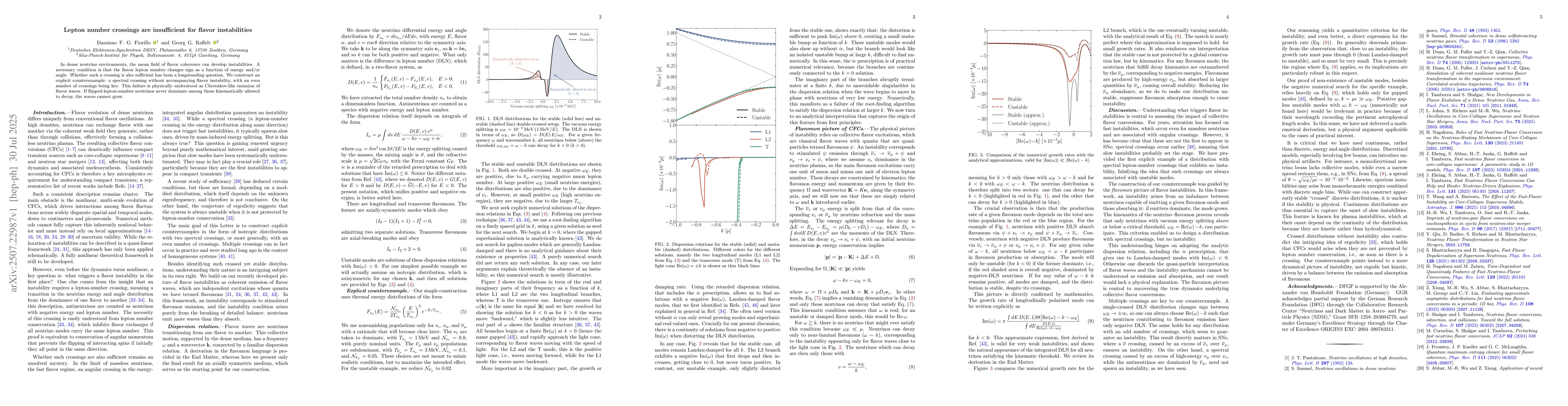 Thumbnail for Lepton number crossings are insufficient for flavor instabilities