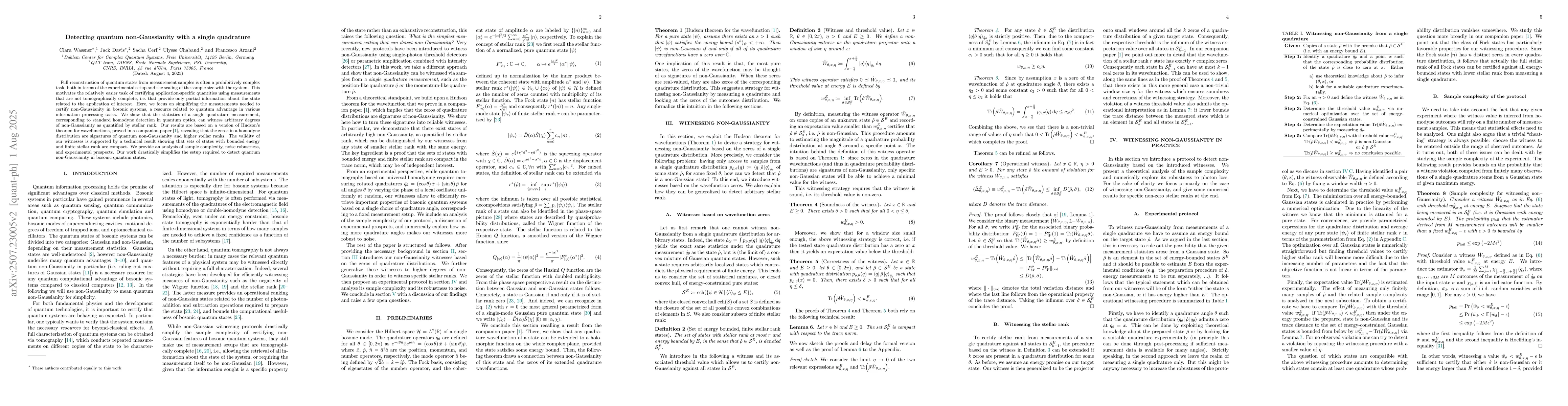 Thumbnail for Detecting quantum non-Gaussianity with a single quadrature