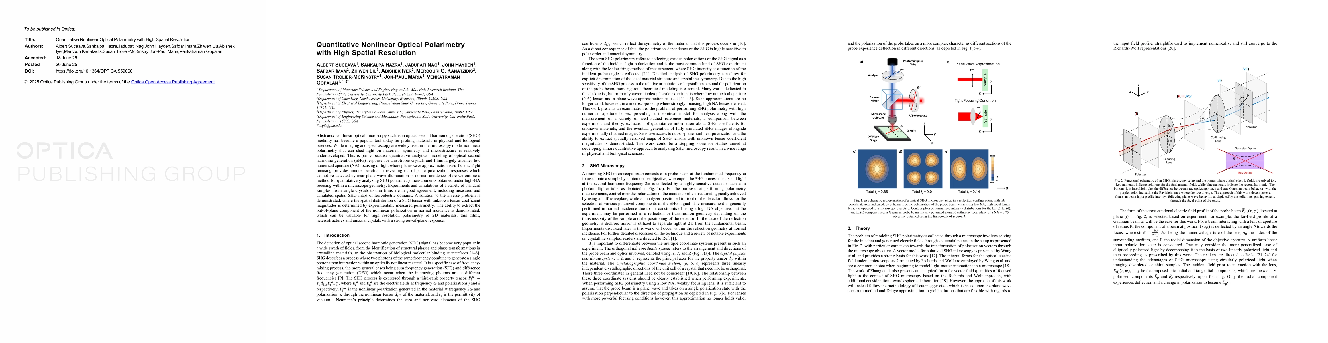 Thumbnail for Quantitative Nonlinear Optical Polarimetry with High Spatial Resolution