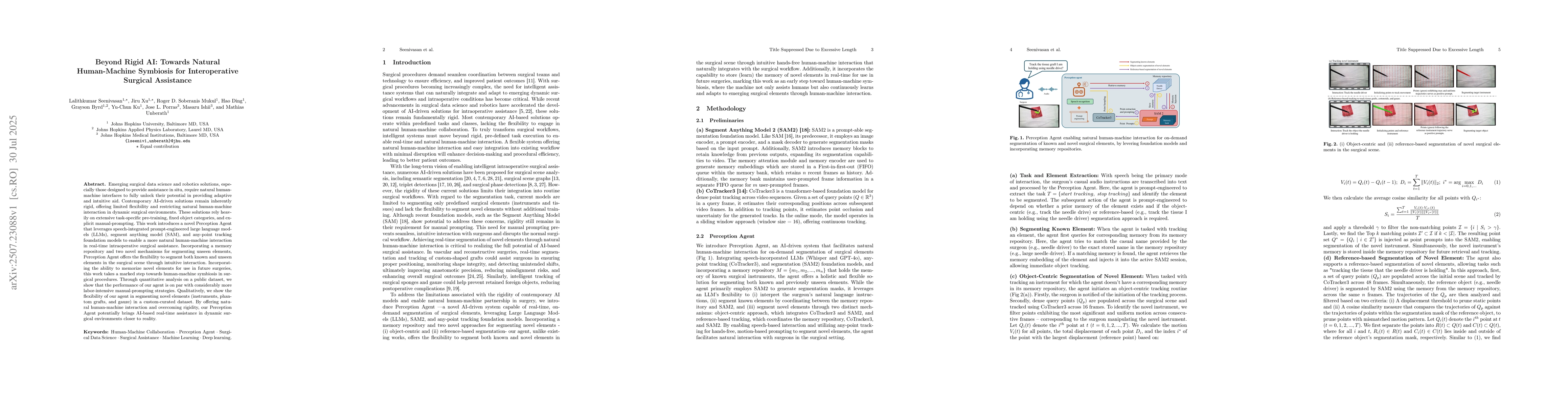 Thumbnail for Beyond Rigid AI: Towards Natural Human-Machine Symbiosis for
  Interoperative Surgical Assistance