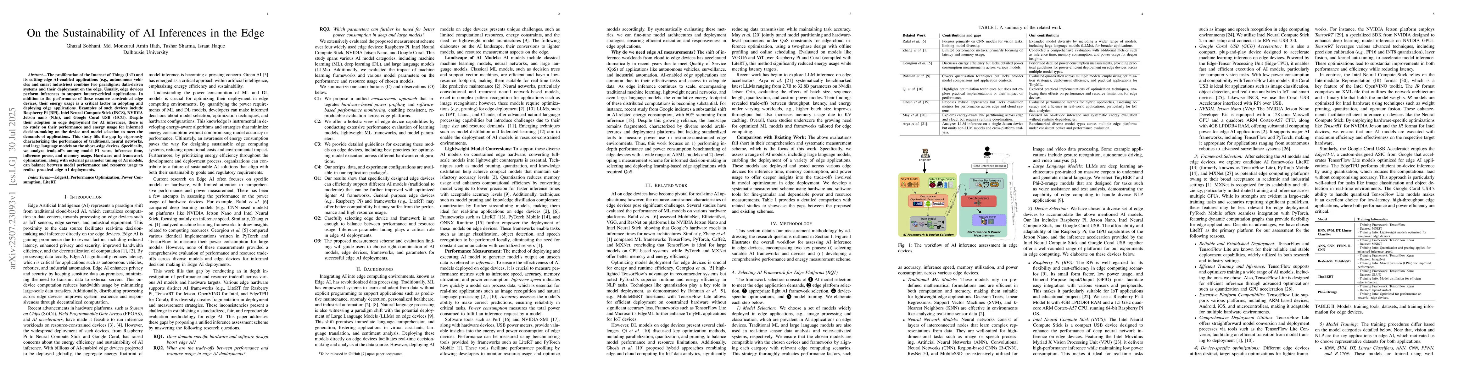 Thumbnail for On the Sustainability of AI Inferences in the Edge