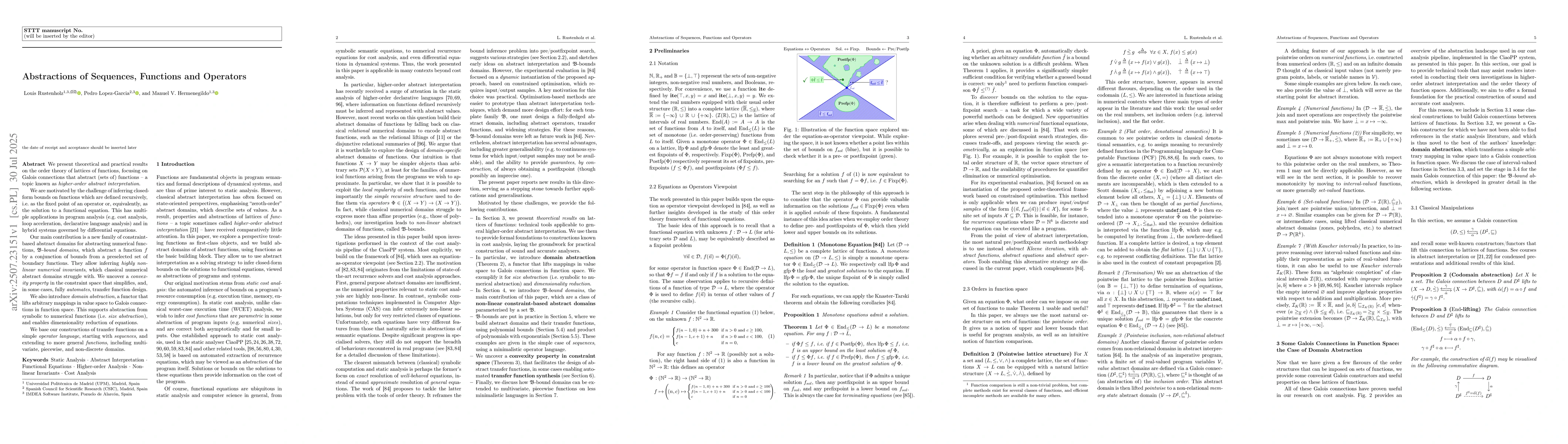 Thumbnail for Abstractions of Sequences, Functions and Operators