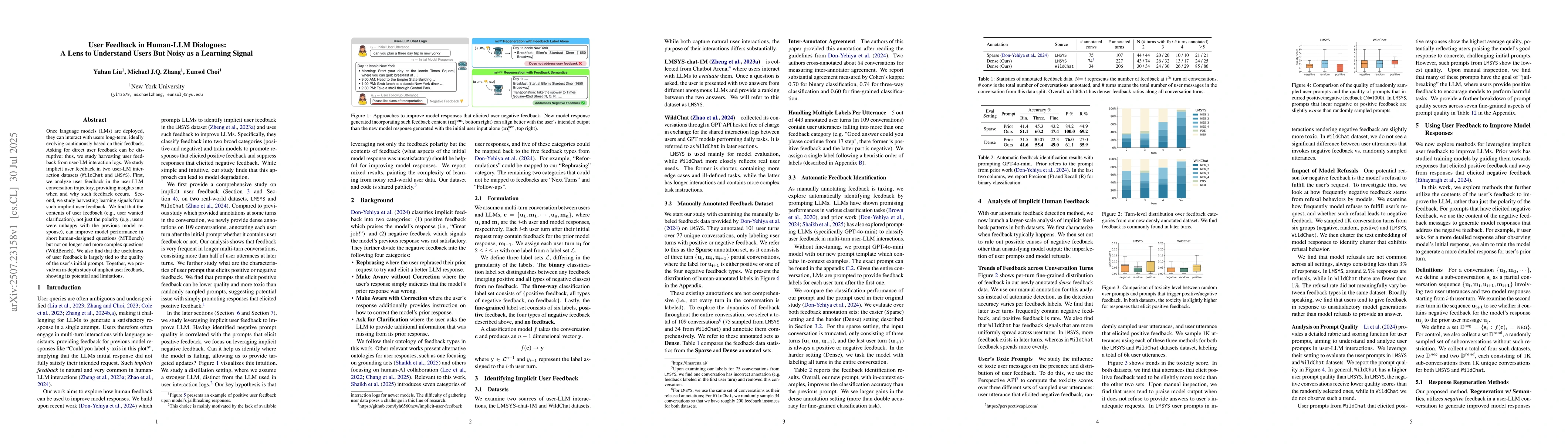 Thumbnail for User Feedback in Human-LLM Dialogues: A Lens to Understand Users But
  Noisy as a Learning Signal