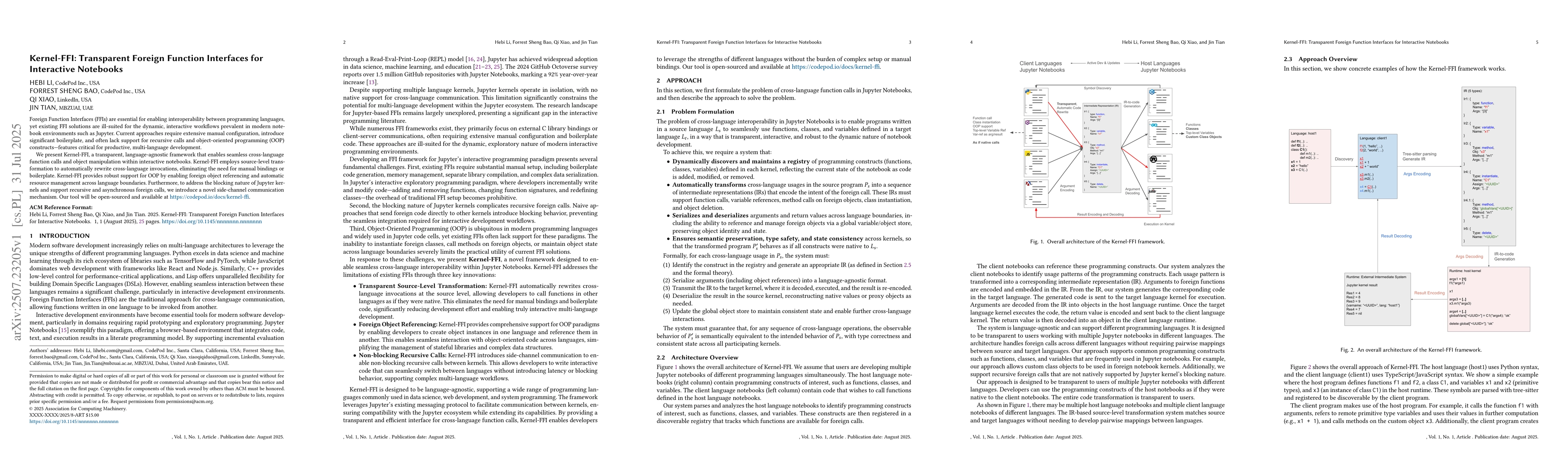 Thumbnail for Kernel-FFI: Transparent Foreign Function Interfaces for Interactive
  Notebooks