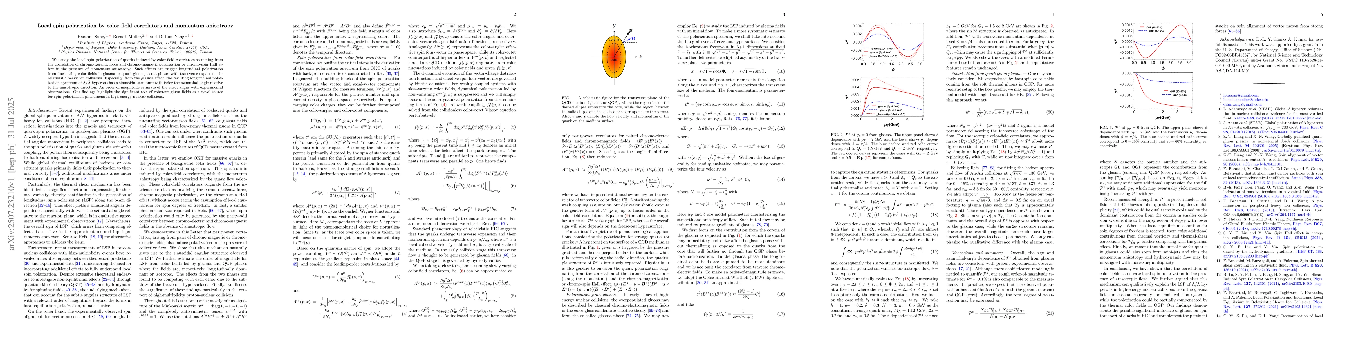Thumbnail for Local spin polarization by color-field correlators and momentum
  anisotropy