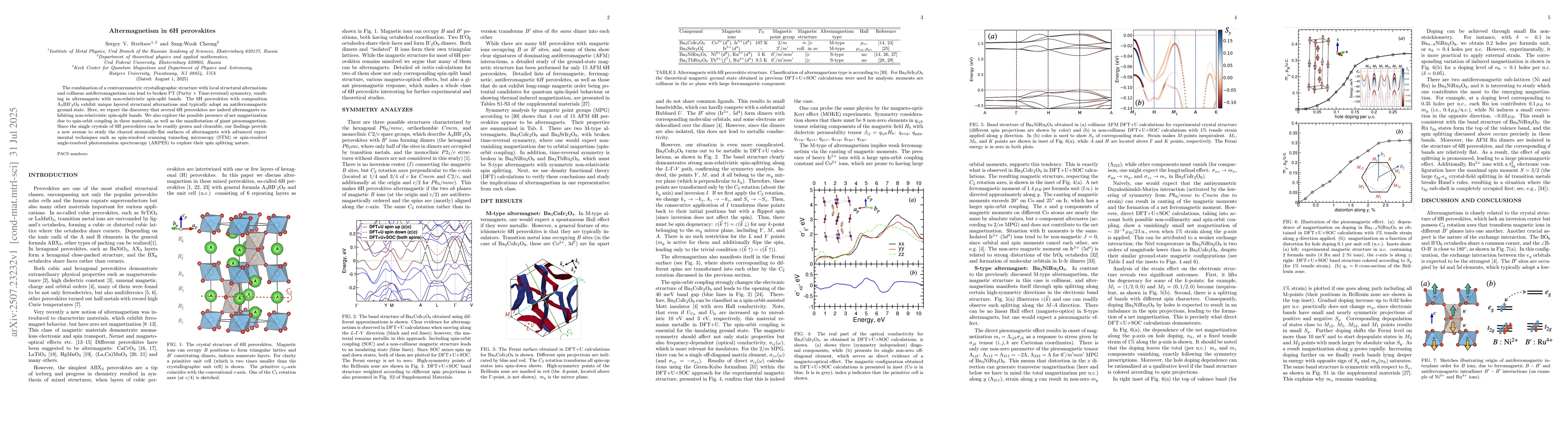 Thumbnail for Altermagnetism in 6H perovskites