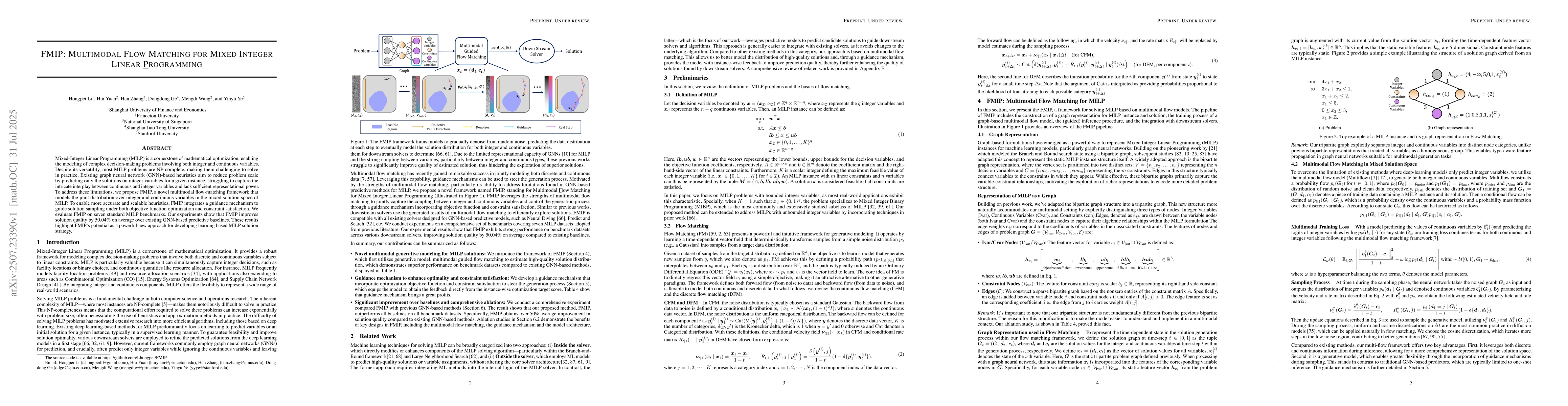 Thumbnail for FMIP: Multimodal Flow Matching for Mixed Integer Linear Programming