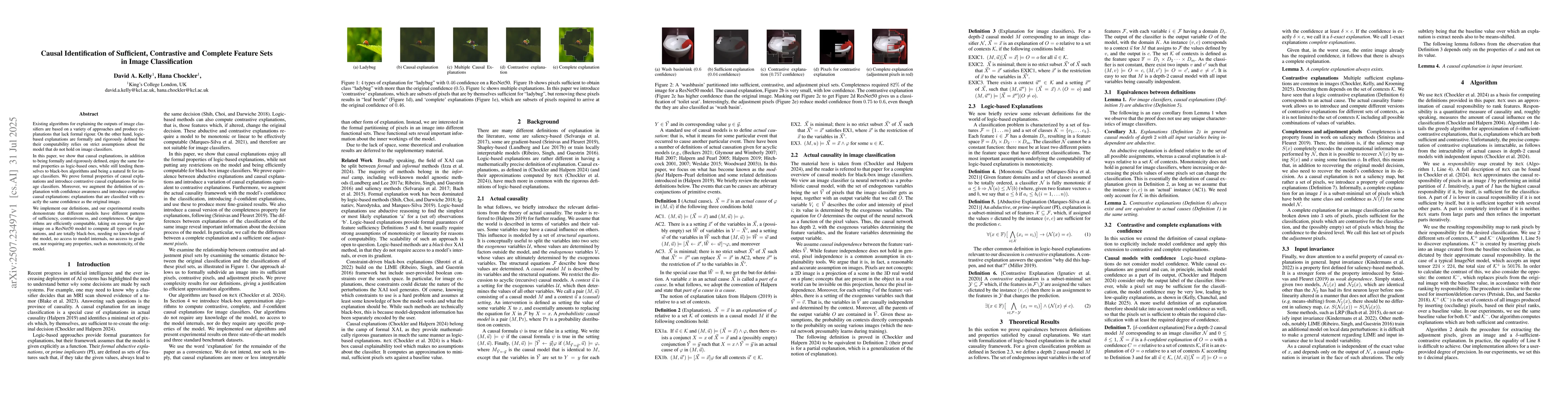 Thumbnail for Causal Identification of Sufficient, Contrastive and Complete Feature
  Sets in Image Classification