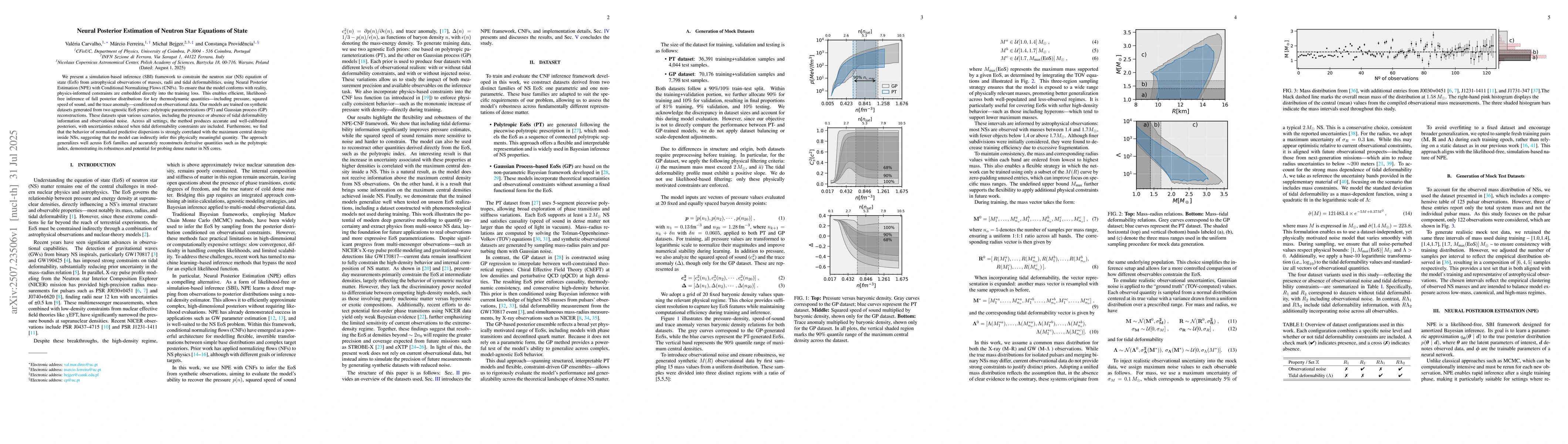 Thumbnail for Neural Posterior Estimation of Neutron Star Equations of State