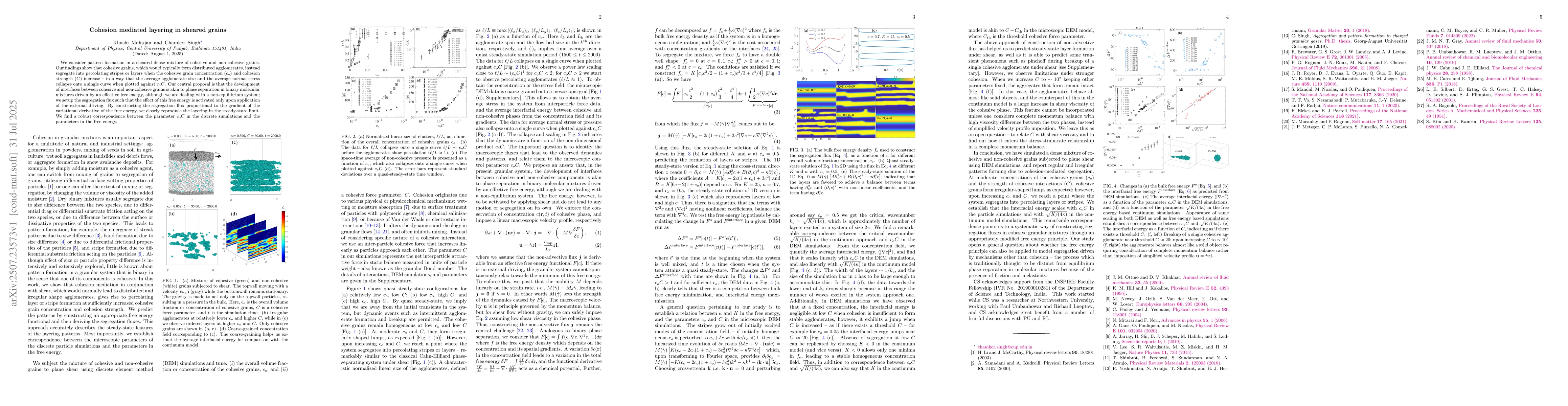 Thumbnail for Cohesion mediated layering in sheared grains