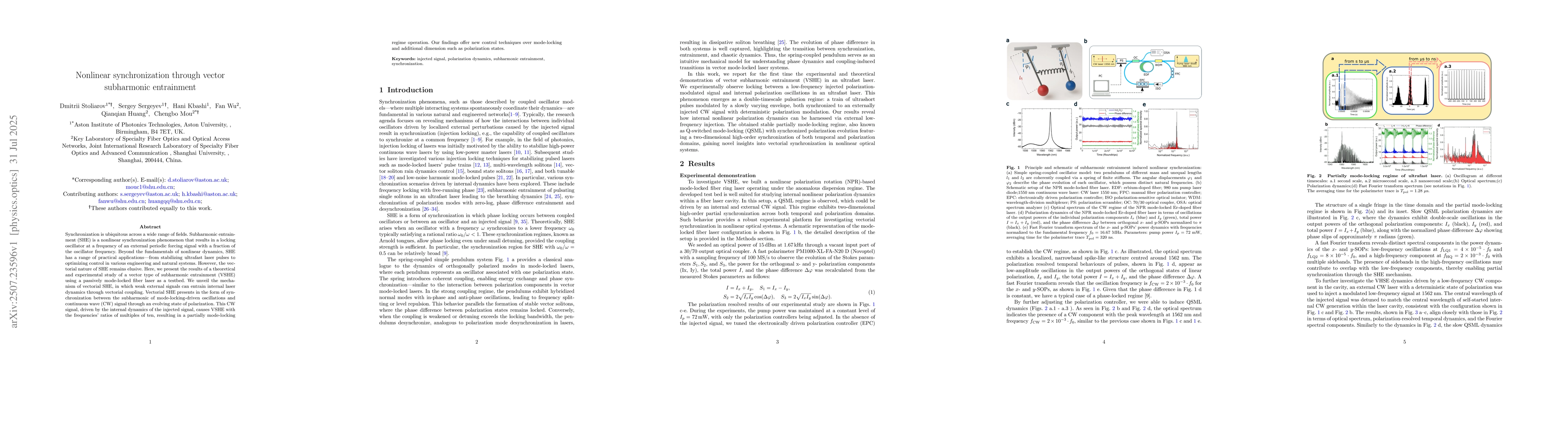 Thumbnail for Nonlinear synchronization through vector subharmonic entrainment
