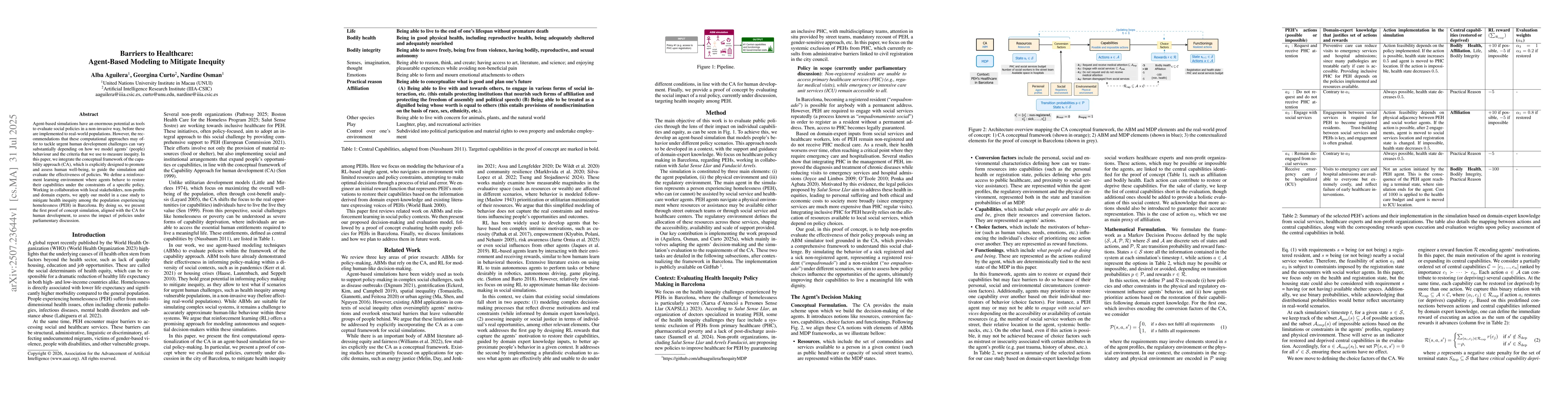 Thumbnail for Barriers to Healthcare: Agent-Based Modeling to Mitigate Inequity