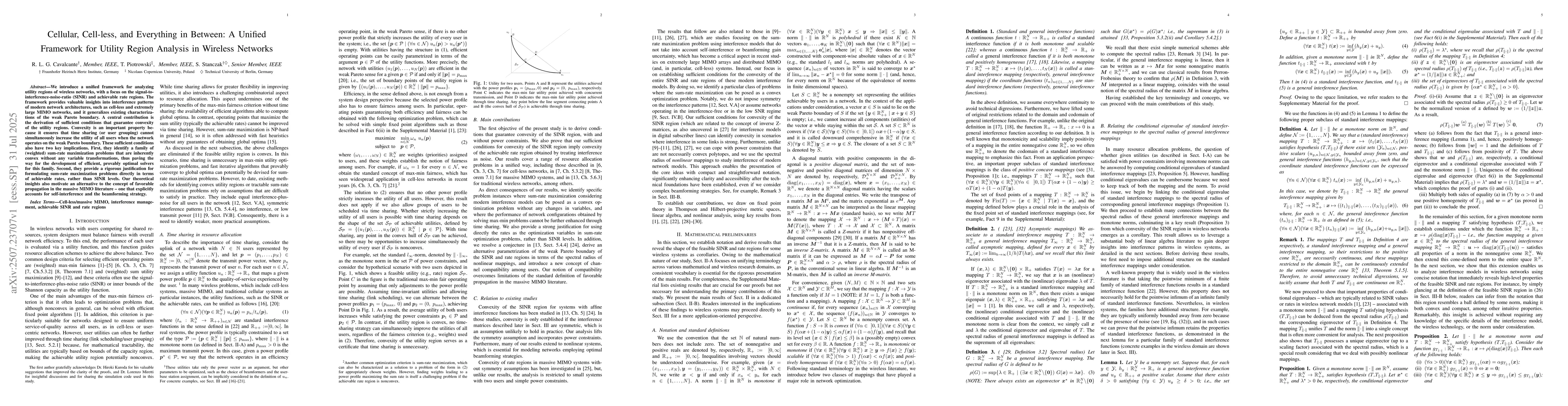 Thumbnail for Cellular, Cell-less, and Everything in Between: A Unified Framework for
  Utility Region Analysis in Wireless Networks