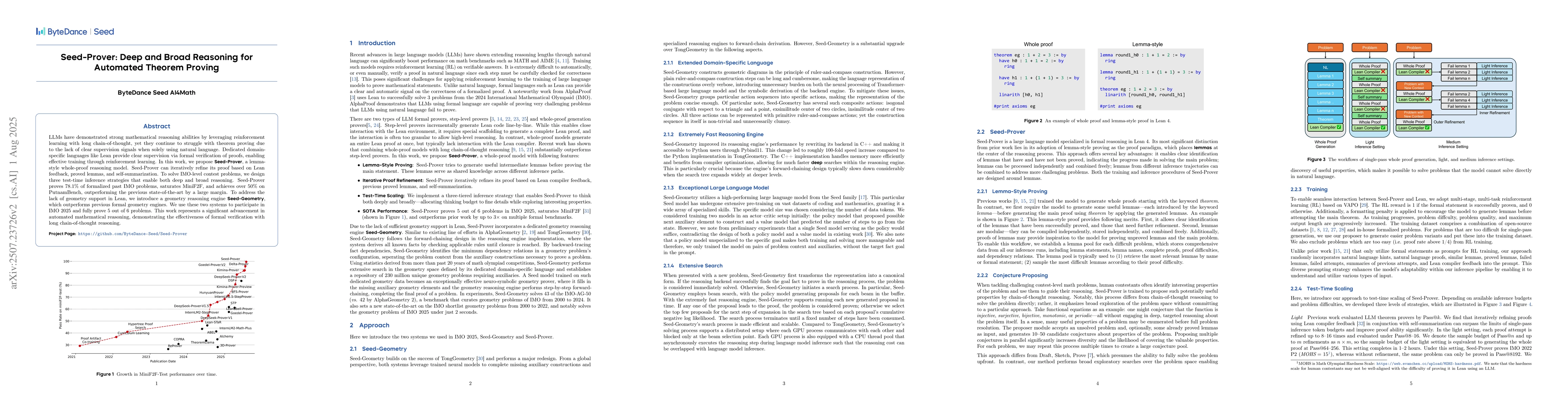 Thumbnail for Seed-Prover: Deep and Broad Reasoning for Automated Theorem Proving