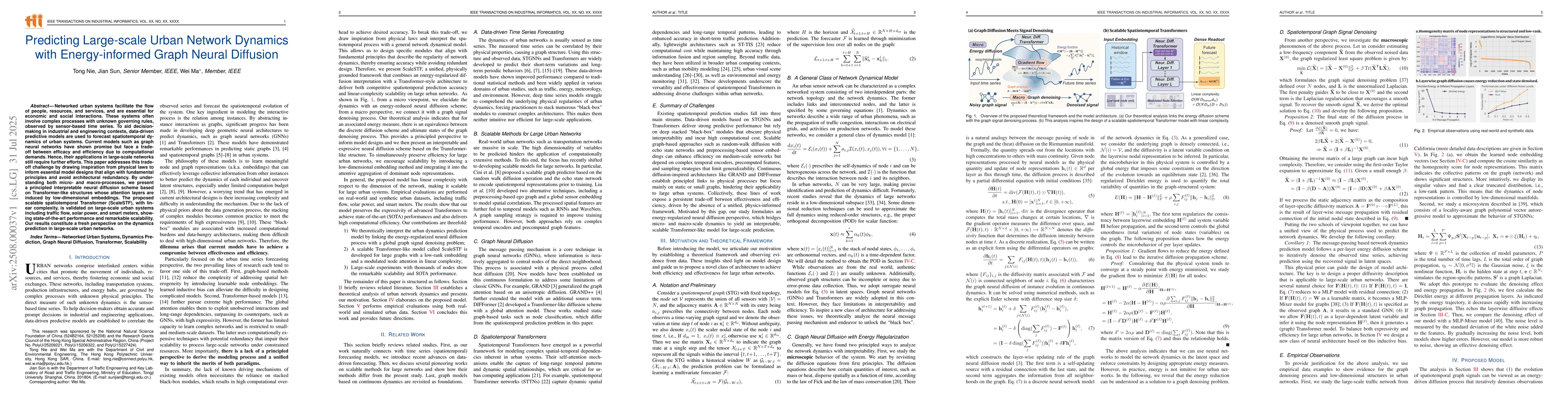 Thumbnail for Predicting Large-scale Urban Network Dynamics with Energy-informed Graph
  Neural Diffusion