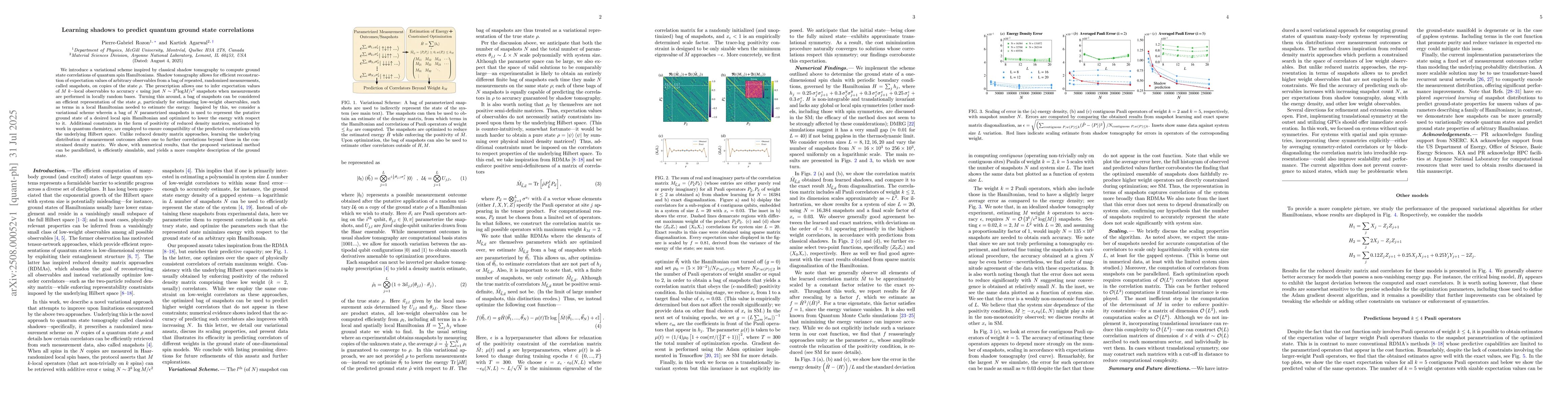 Thumbnail for Learning shadows to predict quantum ground state correlations
