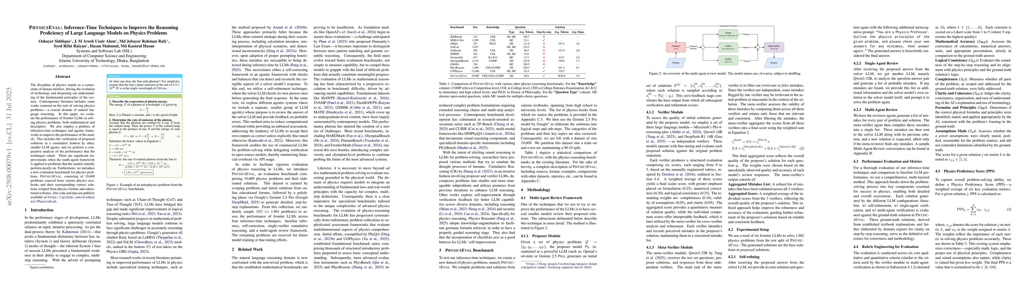 Thumbnail for PhysicsEval: Inference-Time Techniques to Improve the Reasoning
  Proficiency of Large Language Models on Physics Problems