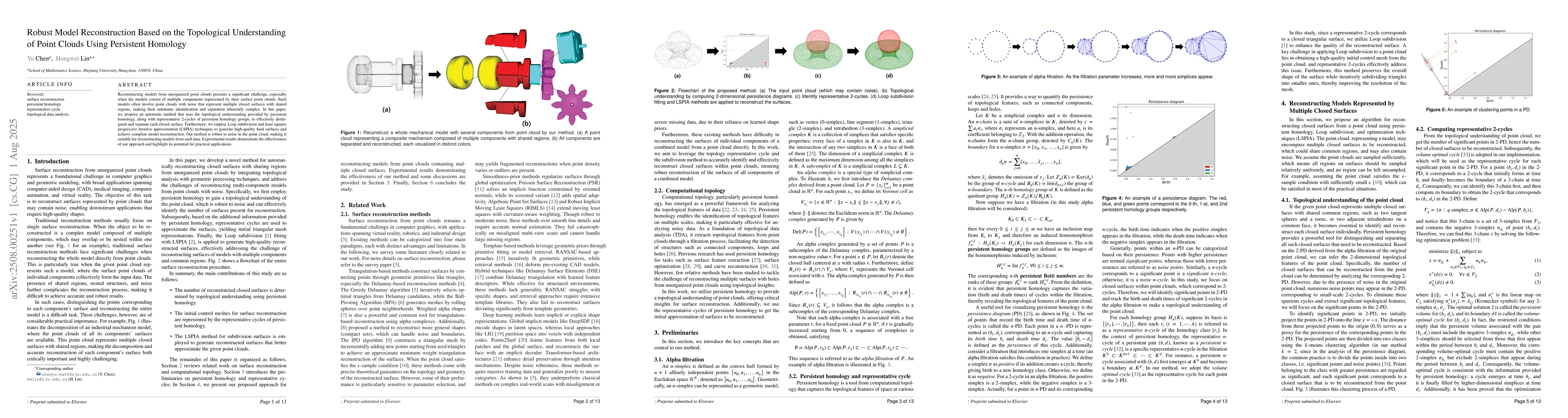 Thumbnail for Robust Model Reconstruction Based on the Topological Understanding of
  Point Clouds Using Persistent Homology