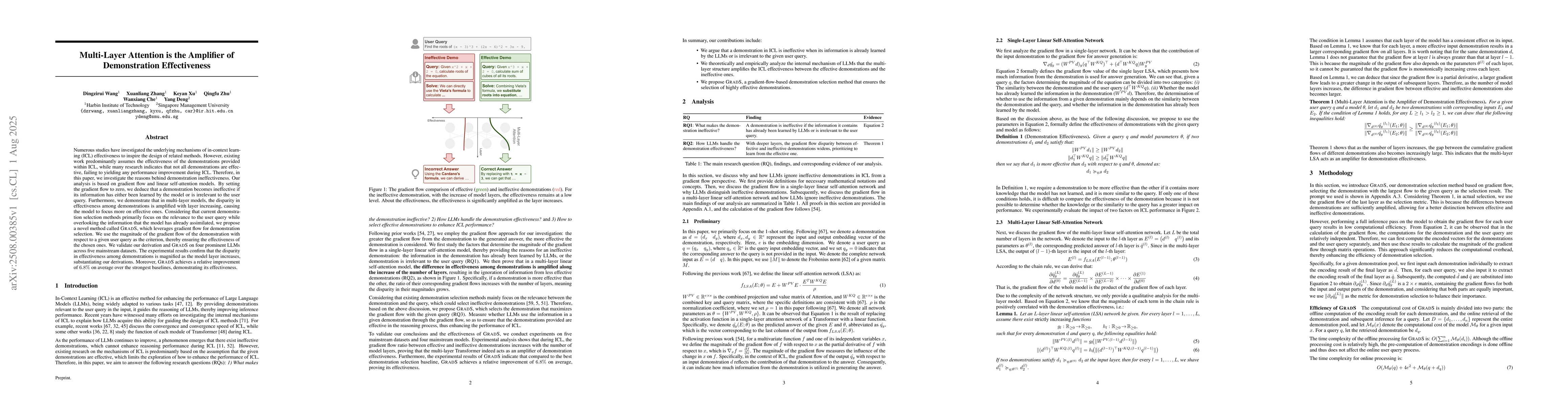 Thumbnail for Multi-Layer Attention is the Amplifier of Demonstration Effectiveness
