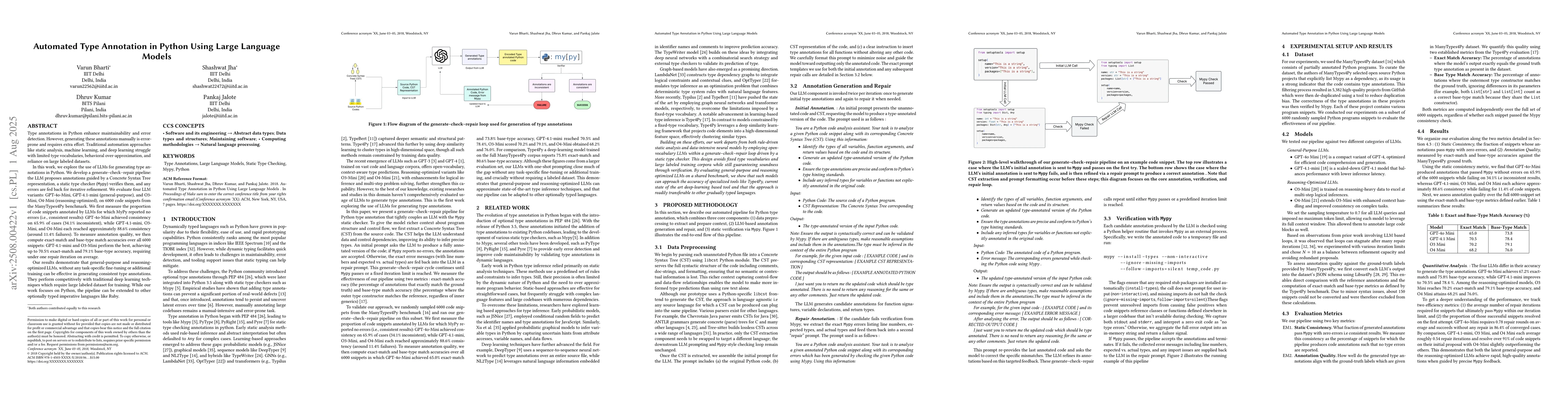 Thumbnail for Automated Type Annotation in Python Using Large Language Models
