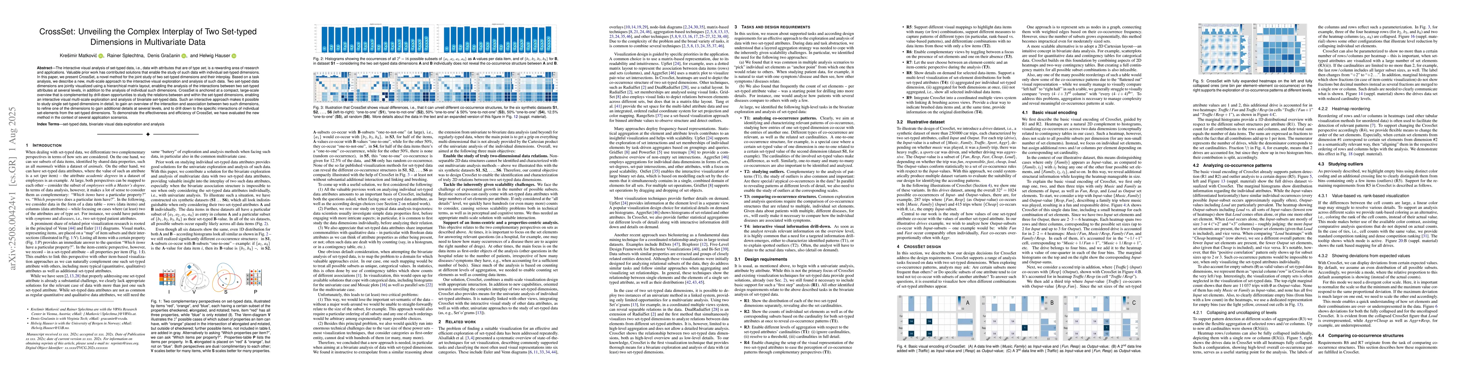 Thumbnail for CrossSet: Unveiling the Complex Interplay of Two Set-typed Dimensions in
  Multivariate Data