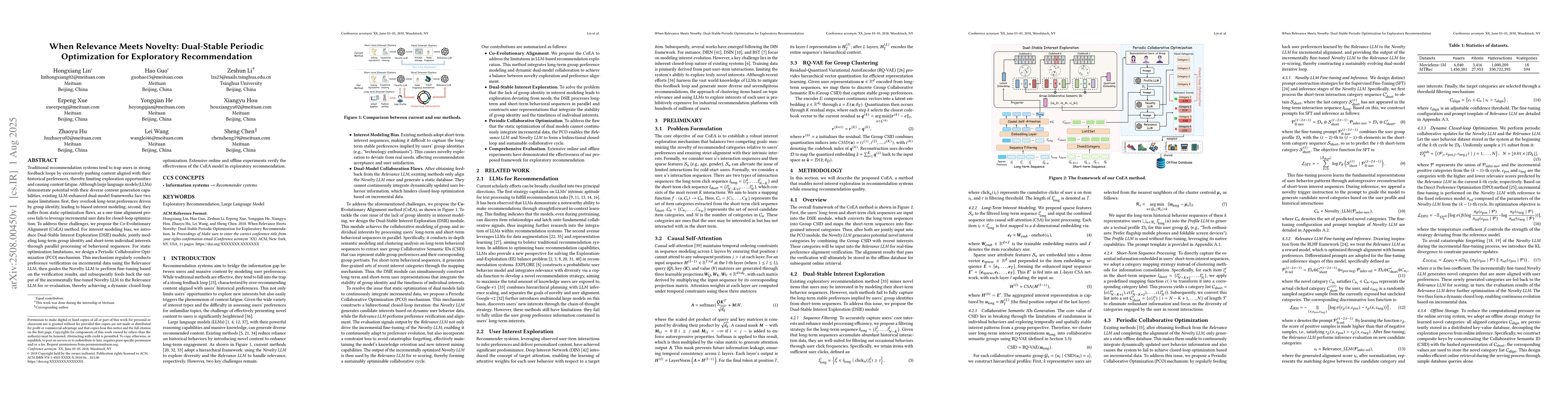 Thumbnail for When Relevance Meets Novelty: Dual-Stable Periodic Optimization for
  Exploratory Recommendation
