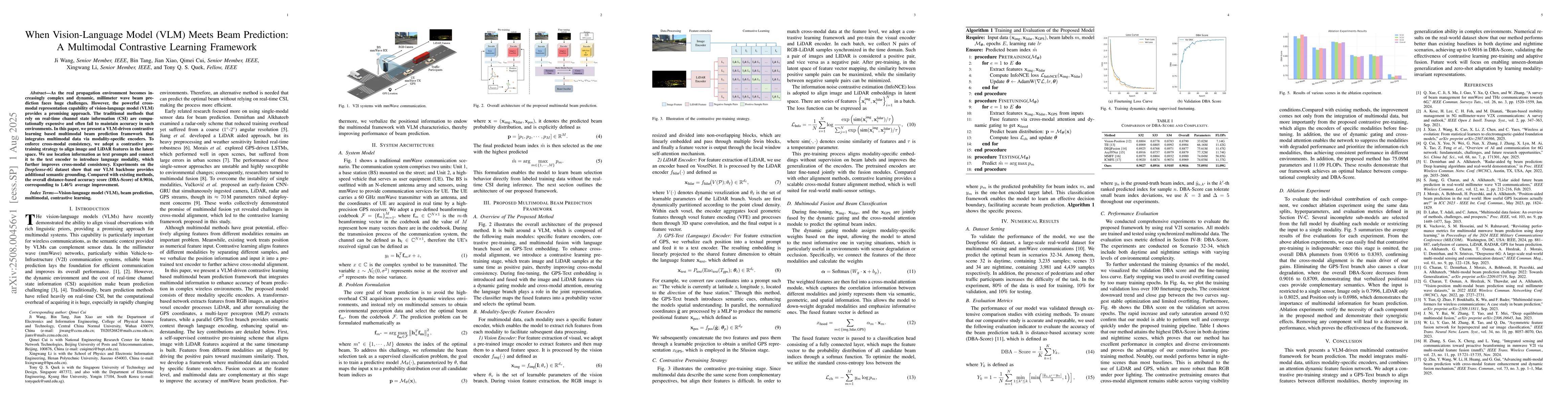 Thumbnail for When Vision-Language Model (VLM) Meets Beam Prediction: A Multimodal
  Contrastive Learning Framework