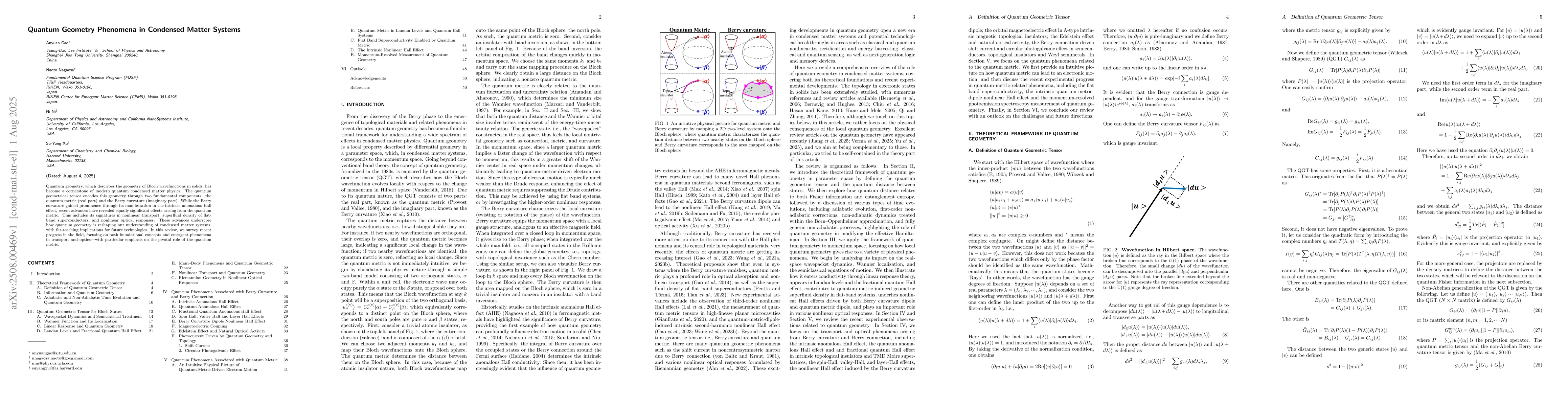 Thumbnail for Quantum Geometry Phenomena in Condensed Matter Systems