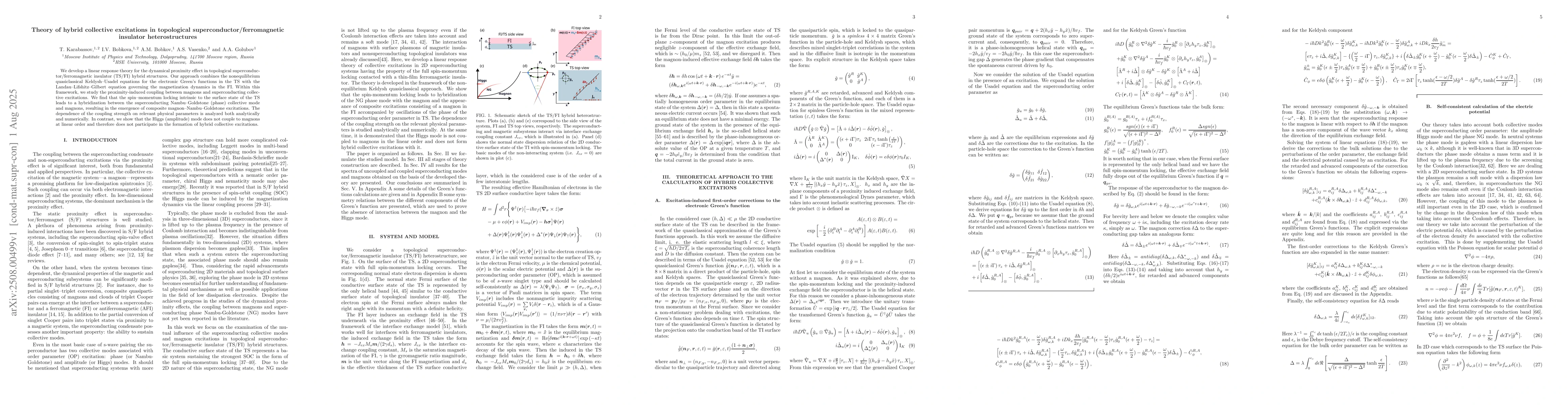 Thumbnail for Theory of hybrid collective excitations in topological
  superconductor/ferromagnetic insulator heterostructures