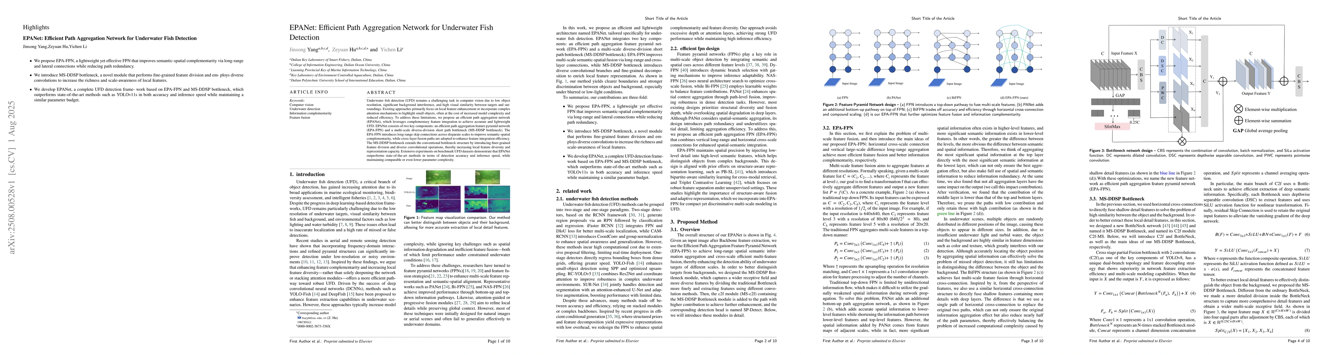 Thumbnail for EPANet: Efficient Path Aggregation Network for Underwater Fish Detection