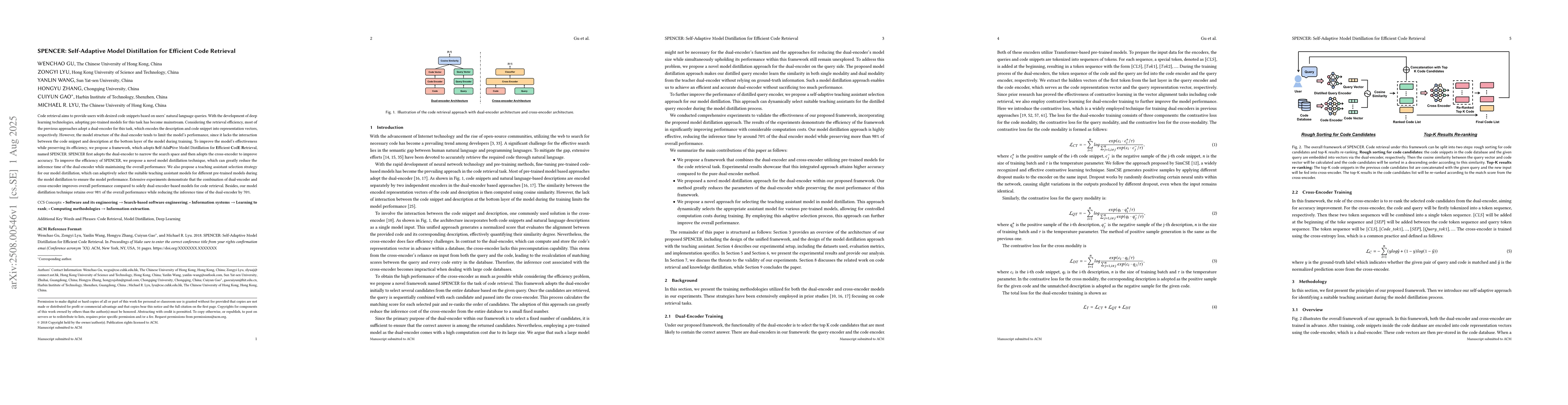 Thumbnail for SPENCER: Self-Adaptive Model Distillation for Efficient Code Retrieval