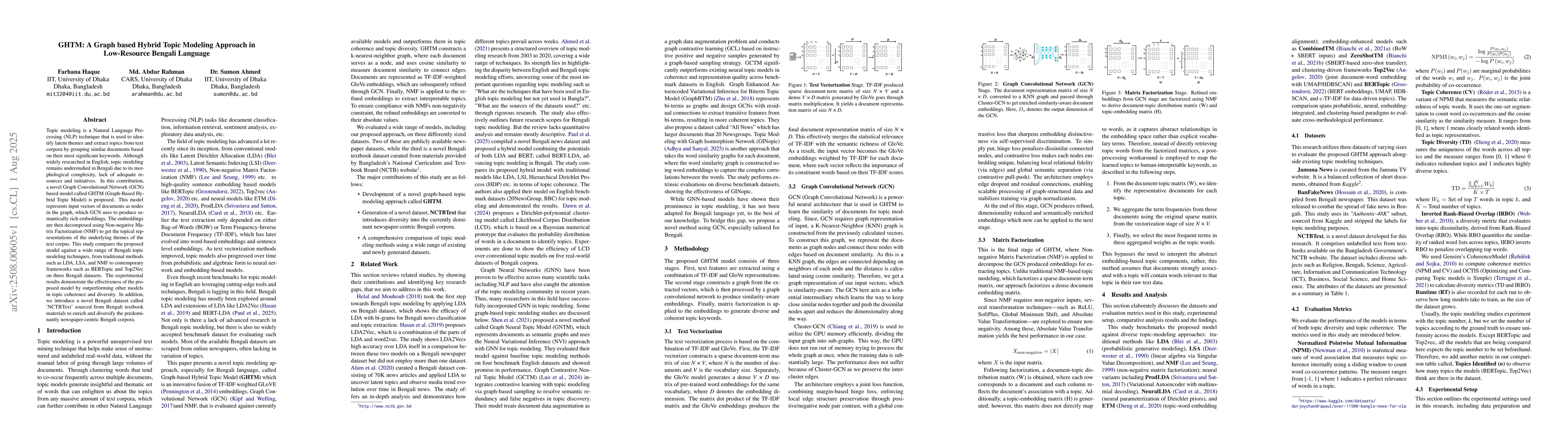 Thumbnail for GHTM: A Graph based Hybrid Topic Modeling Approach in Low-Resource
  Bengali Language