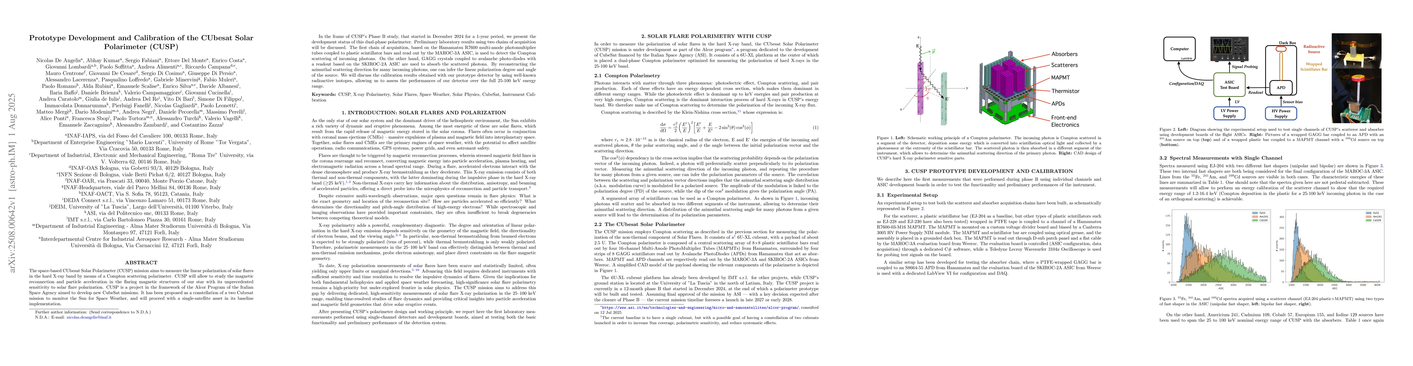 Thumbnail for Prototype Development and Calibration of the CUbesat Solar Polarimeter
  (CUSP)