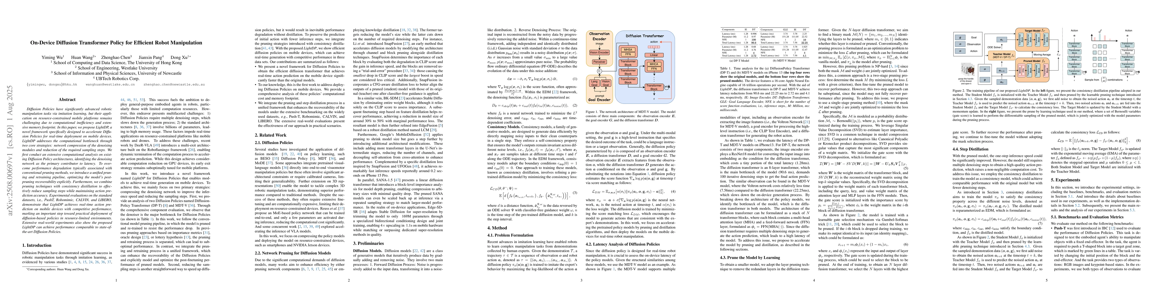 Thumbnail for On-Device Diffusion Transformer Policy for Efficient Robot Manipulation