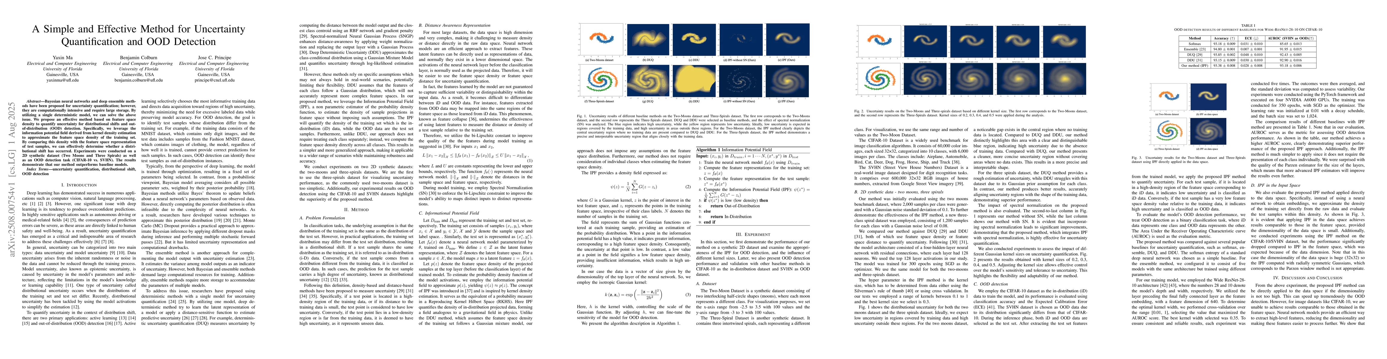 Thumbnail for A Simple and Effective Method for Uncertainty Quantification and OOD
  Detection