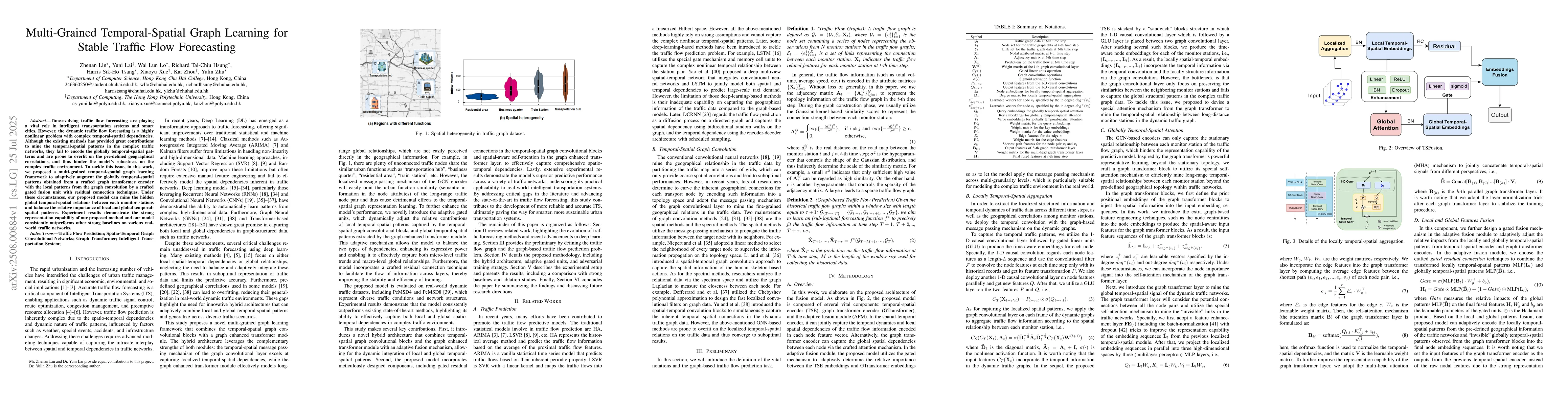 Thumbnail for Multi-Grained Temporal-Spatial Graph Learning for Stable Traffic Flow
  Forecasting