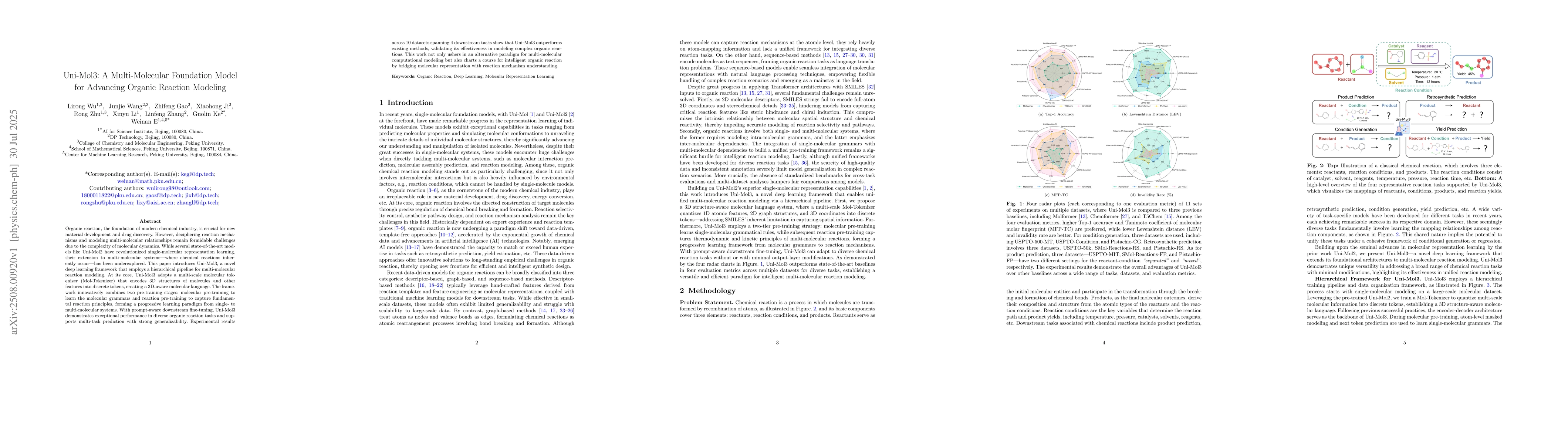 Thumbnail for Uni-Mol3: A Multi-Molecular Foundation Model for Advancing Organic
  Reaction Modeling