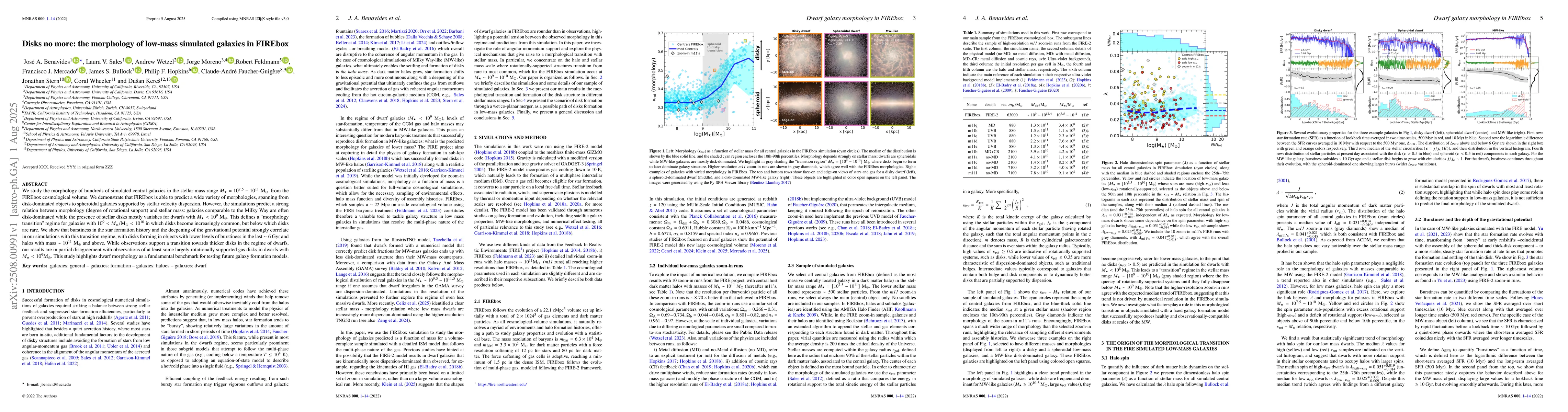 Thumbnail for Disks no more: the morphology of low-mass simulated galaxies in FIREbox