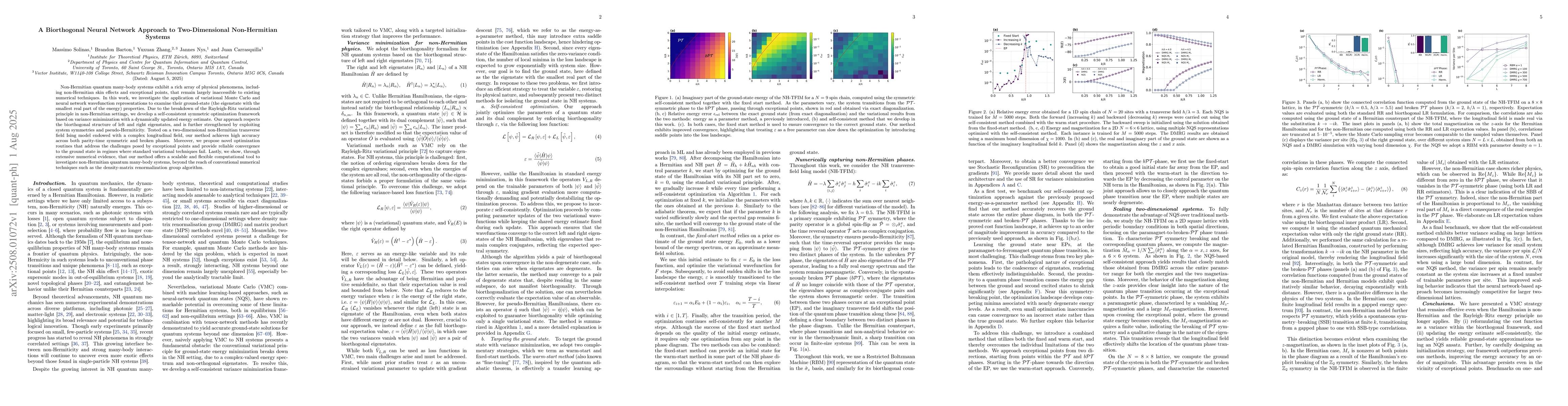 Thumbnail for Biorthogonal Neural Network Approach to Two-Dimensional Non-Hermitian
  Systems