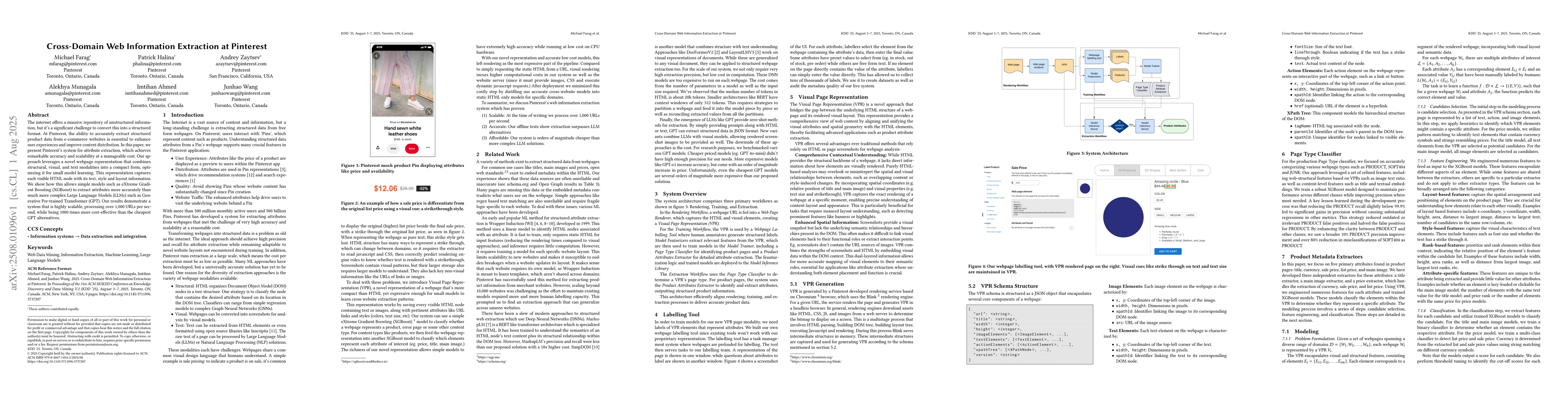Thumbnail for Cross-Domain Web Information Extraction at Pinterest