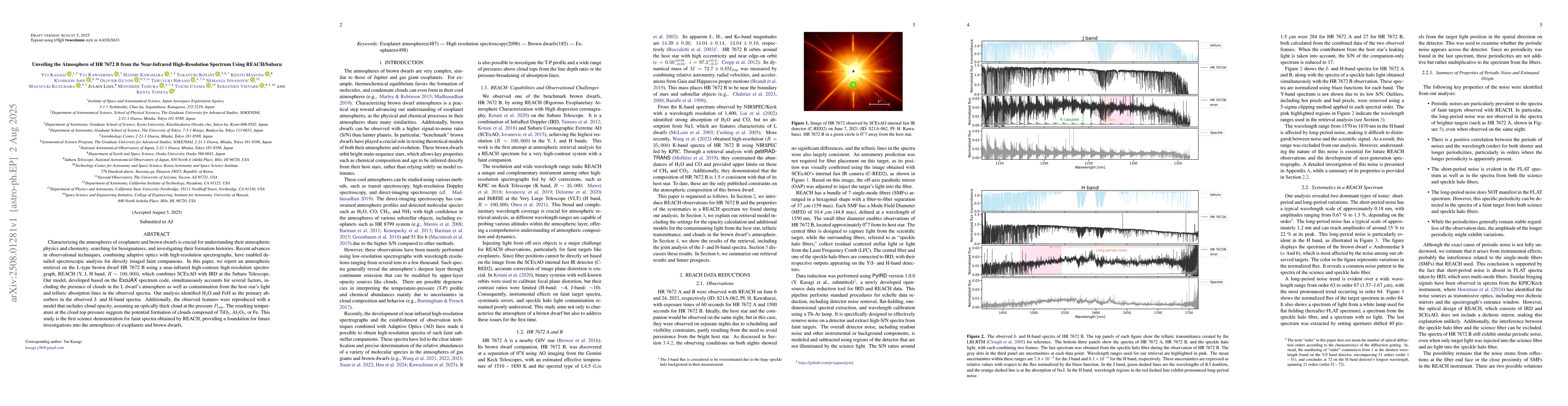 Thumbnail for Unveiling the Atmosphere of HR 7672 B from the Near-Infrared
  High-Resolution Spectrum Using REACH/Subaru