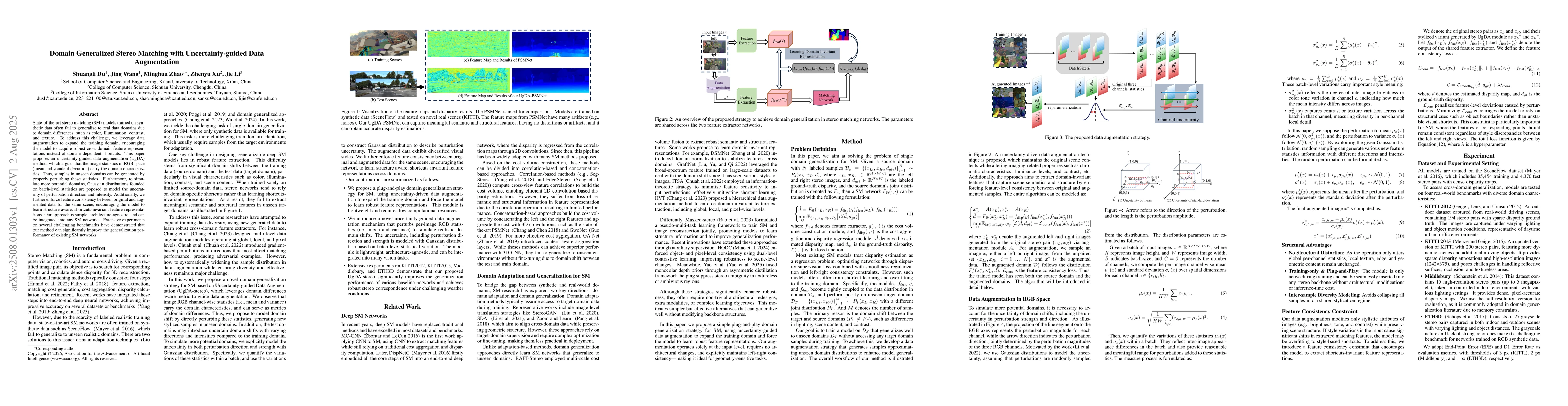 Thumbnail for Domain Generalized Stereo Matching with Uncertainty-guided Data
  Augmentation