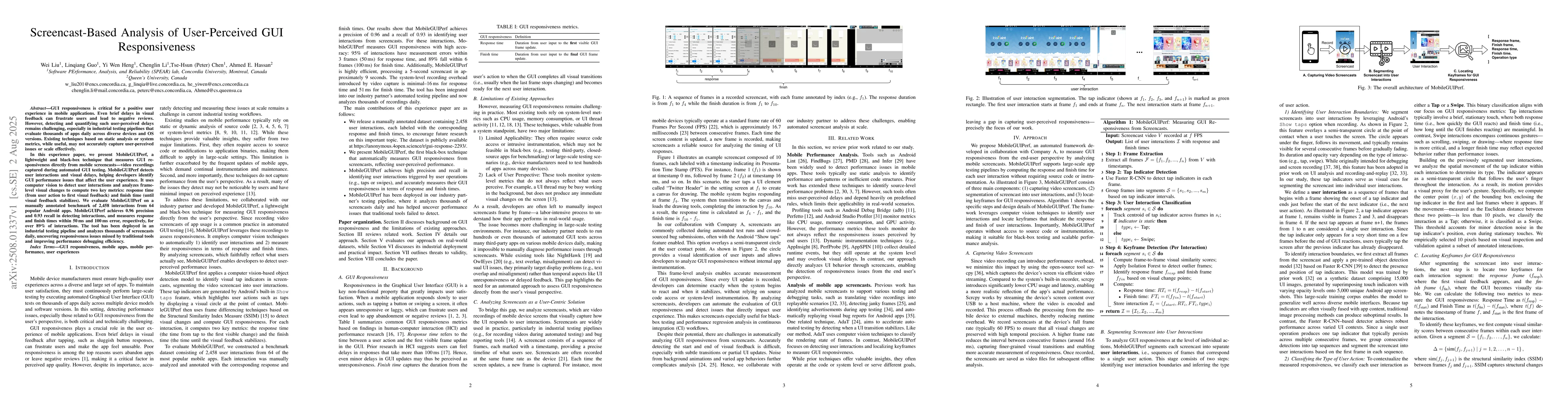 Thumbnail for Screencast-Based Analysis of User-Perceived GUI Responsiveness