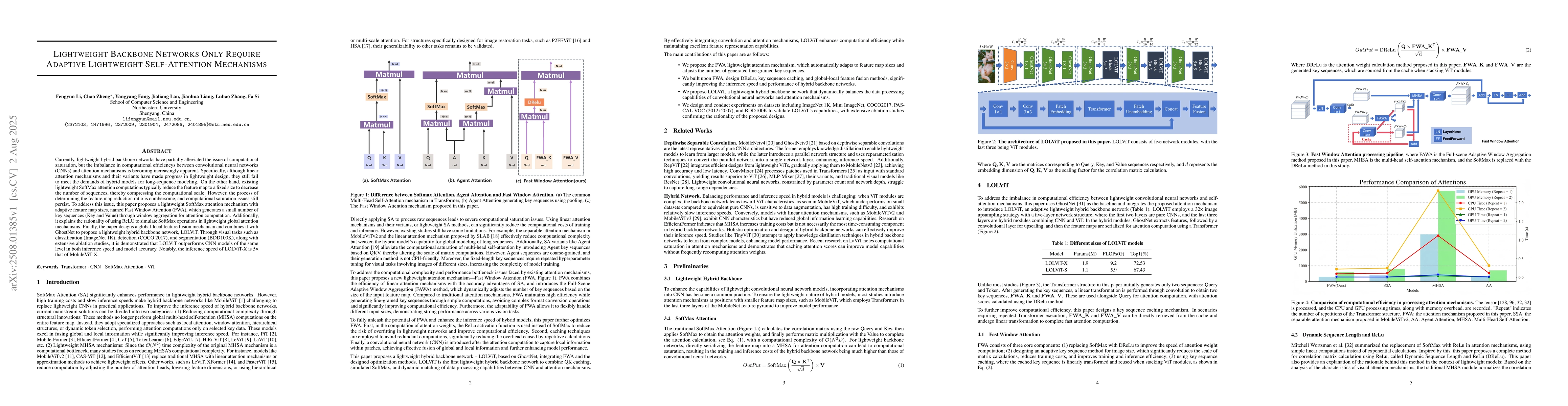 Thumbnail for Lightweight Backbone Networks Only Require Adaptive Lightweight
  Self-Attention Mechanisms