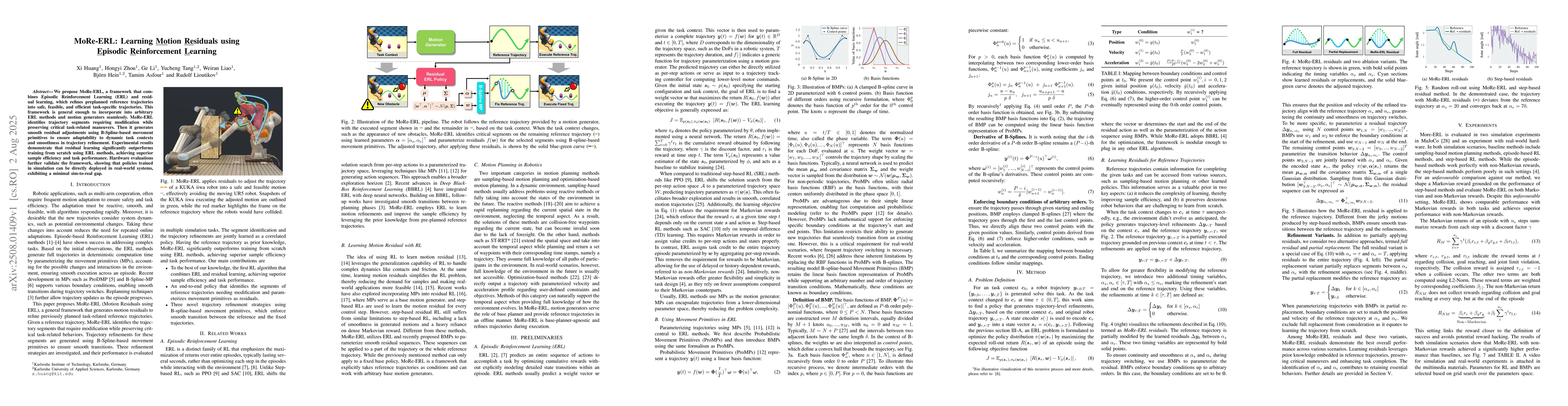Thumbnail for MoRe-ERL: Learning Motion Residuals using Episodic Reinforcement
  Learning