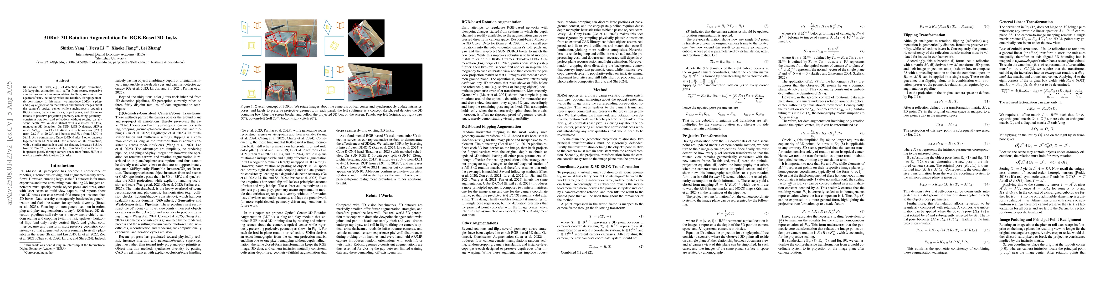 Thumbnail for 3DRot: 3D Rotation Augmentation for RGB-Based 3D Tasks