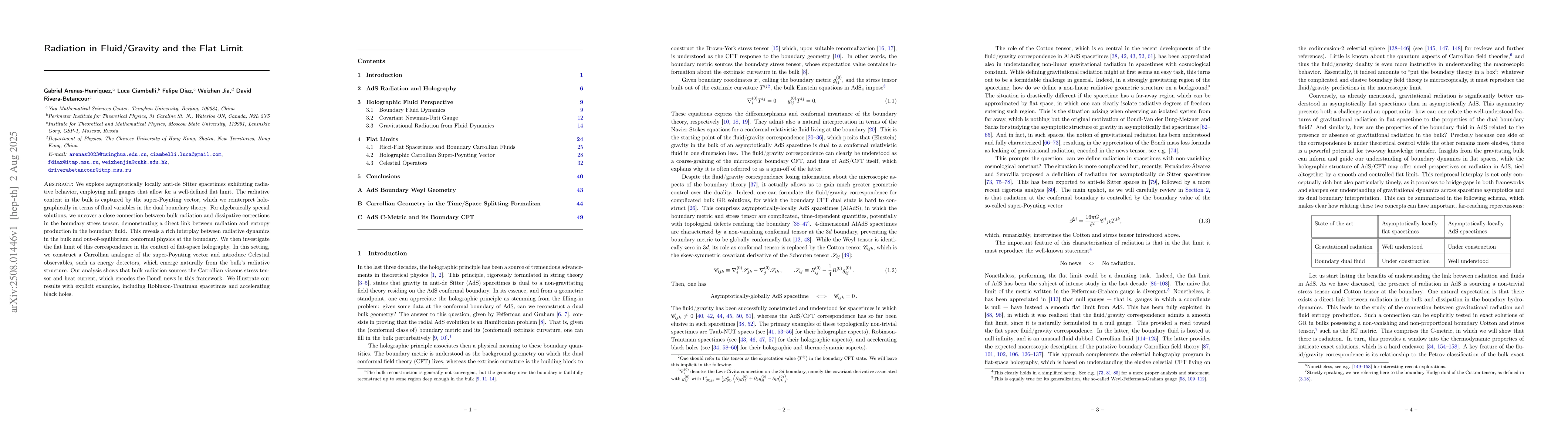 Thumbnail for Radiation in Fluid/Gravity and the Flat Limit