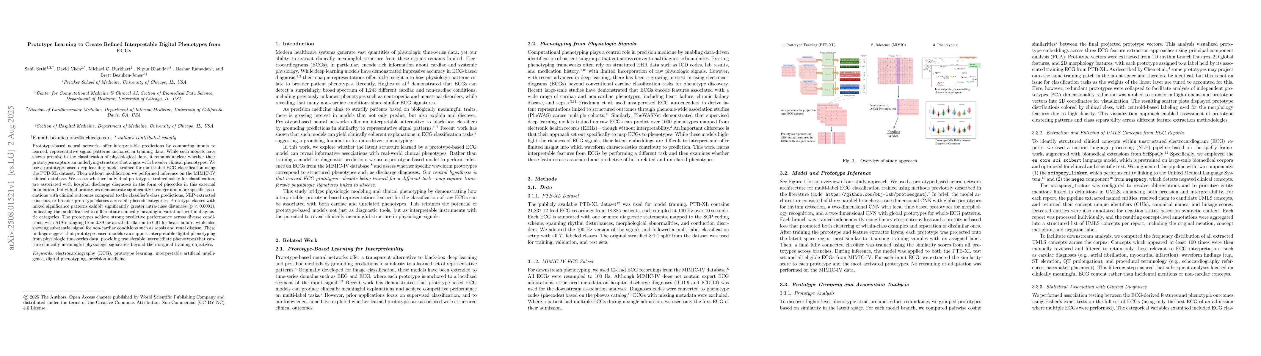 Thumbnail for Prototype Learning to Create Refined Interpretable Digital Phenotypes
  from ECGs